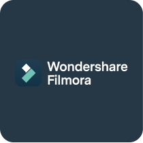 Wondershare Filmora logo.